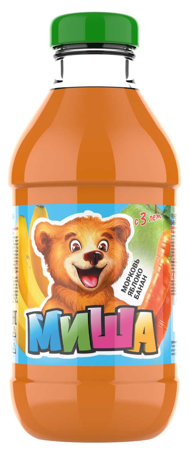 Морковь, яблоко, банан