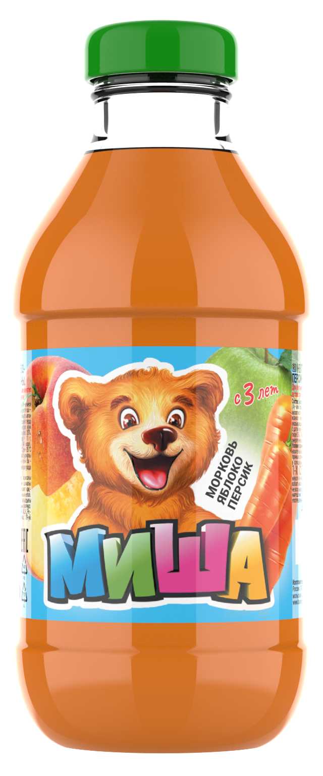 Морковь, яблоко, персик